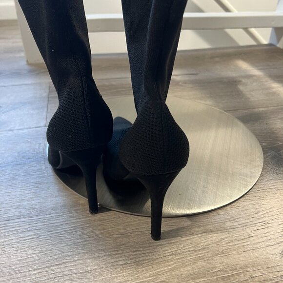 Black Sock Heels - Picture 2 of 4